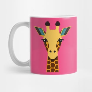 Geometric design of Giraffe face Mug